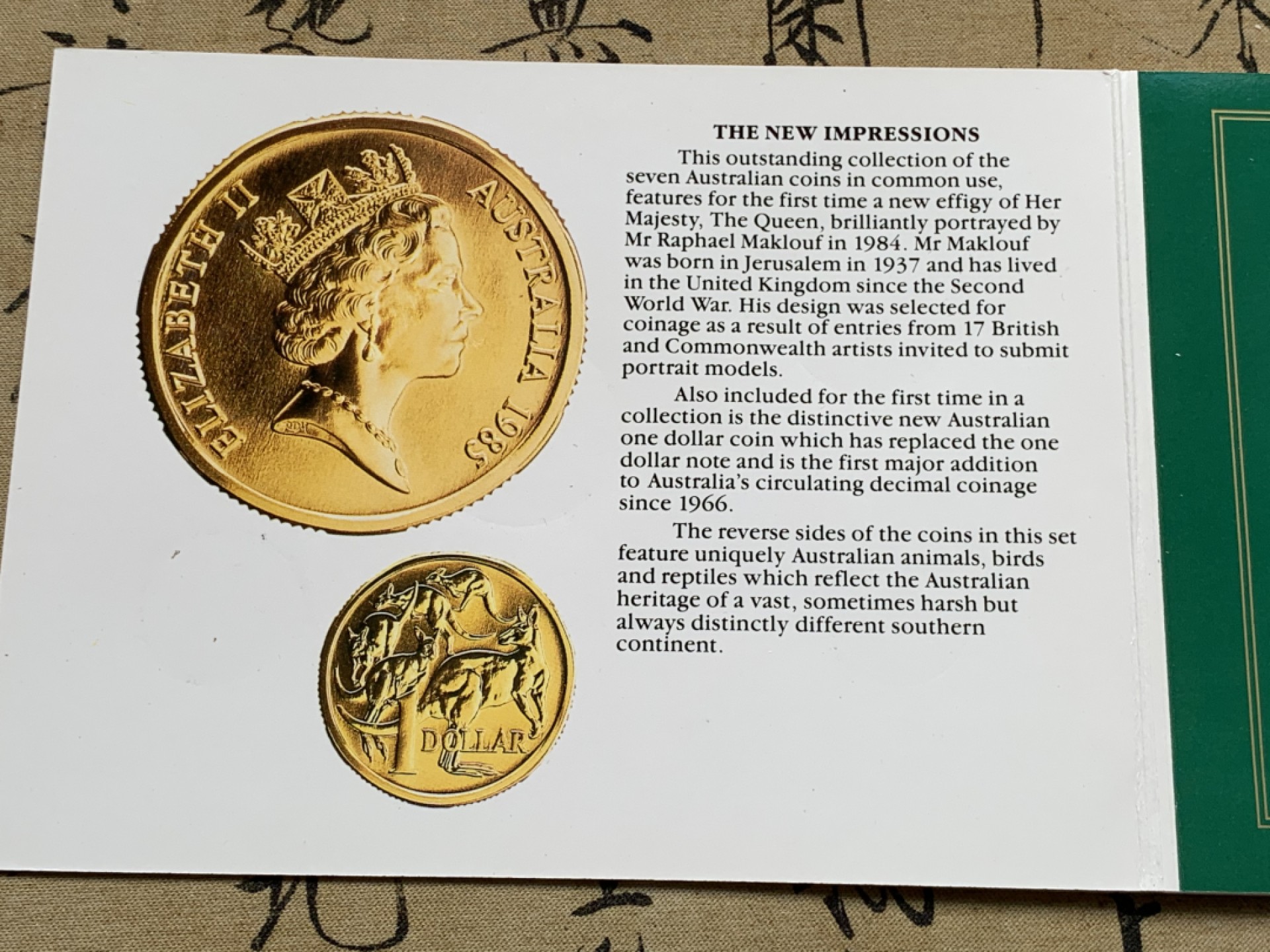 《竞宝斋》第69场-本周日，周一，周四.3场连拍（全场不限金额包邮） 澳大利亚1985年官方封装套币