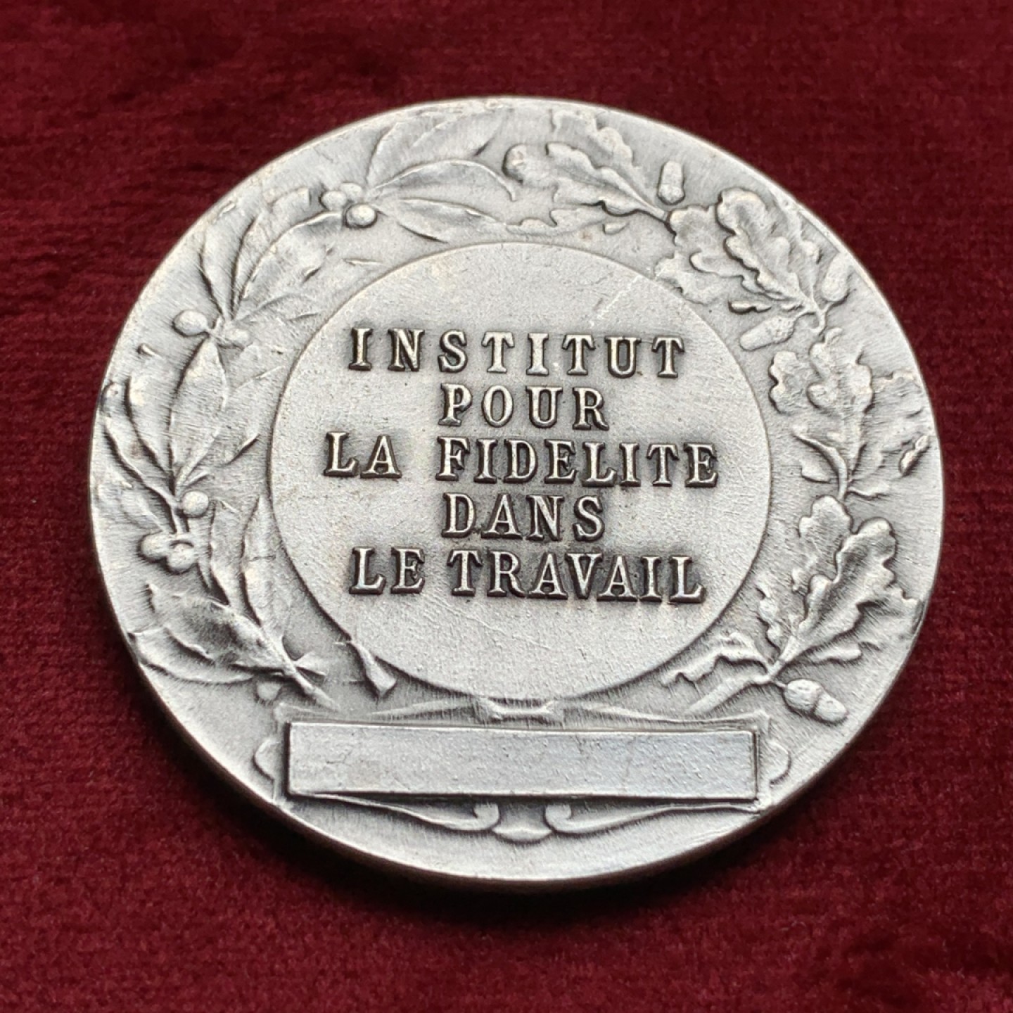 《竞宝斋》第69场-本周日，周一，周四.3场连拍（全场不限金额包邮） 法国 玛丽安娜女神 戎装像 铜章（镀银色） 29.8克 41.1mm  20世纪初