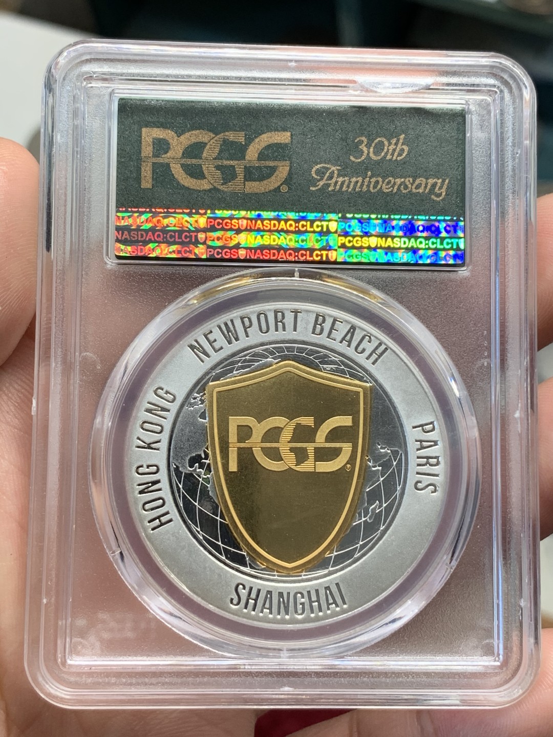 《竞宝斋》第69场-本周日，周一，周四.3场连拍（全场不限金额包邮） 2016年 PCGS公司30周年纪念章