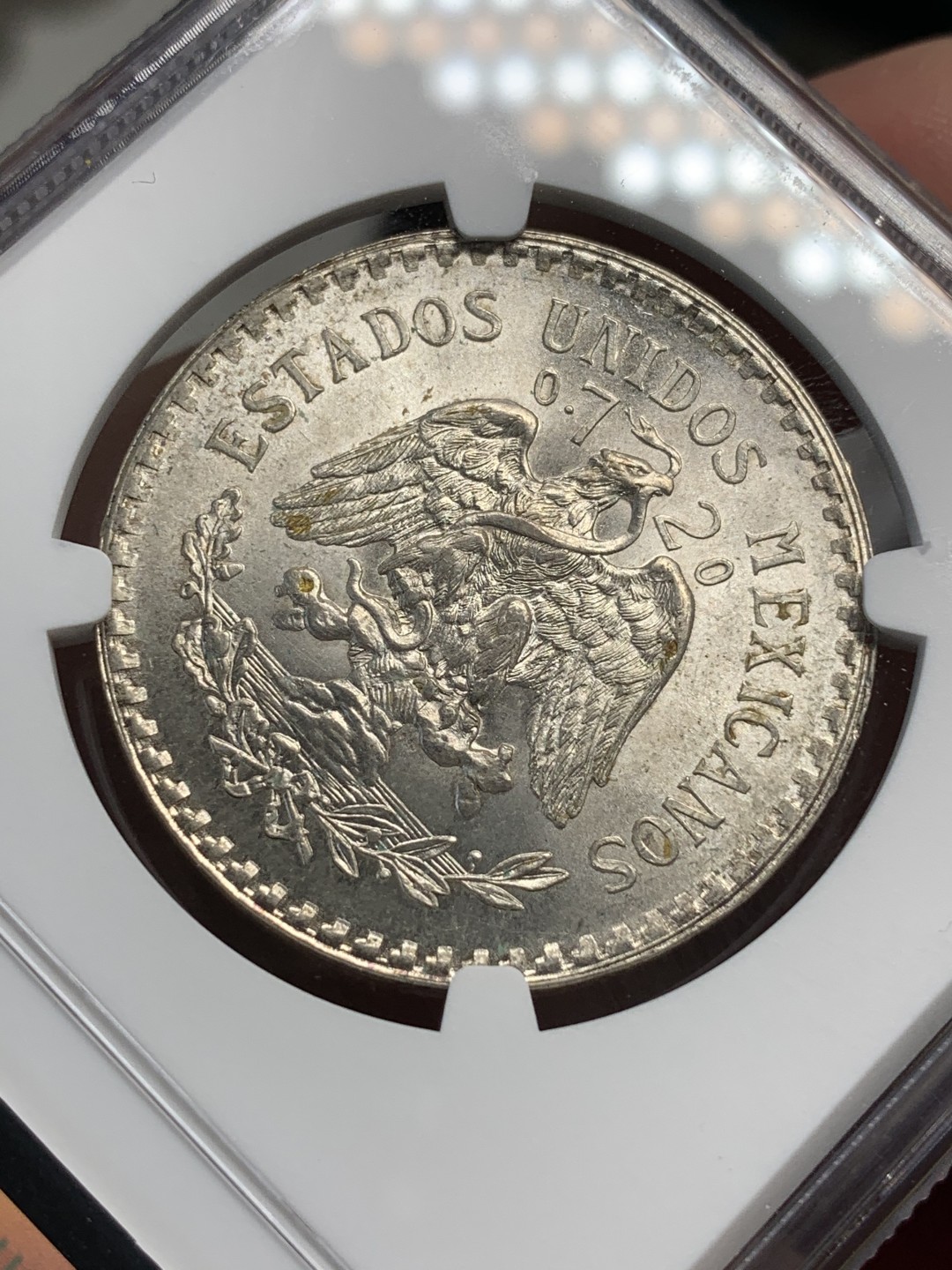 《竞宝斋》第69场-本周日，周一，周四.3场连拍（全场不限金额包邮） NGC-MS65 墨西哥 1924年 鹰洋 大银币 顶级车轮光 非常漂亮