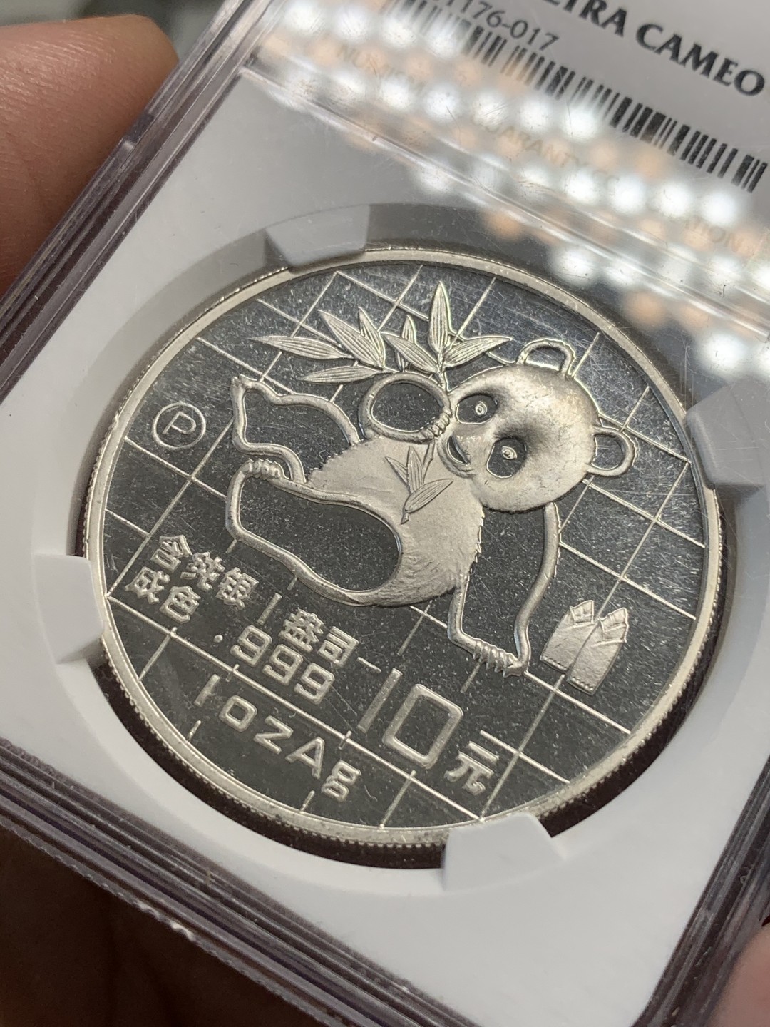 《竞宝斋》第69场-本周日，周一，周四.3场连拍（全场不限金额包邮） NGC-PF67UC 高等级1989年 精制版中国熊猫 十元银币 熊猫易得 精制难求