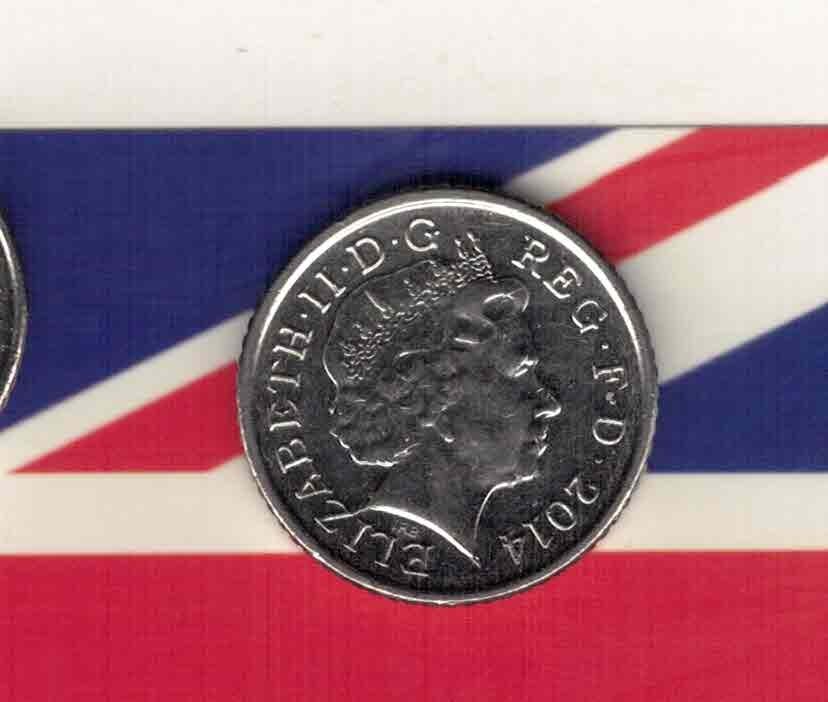英国2014年5便士 实物如图       