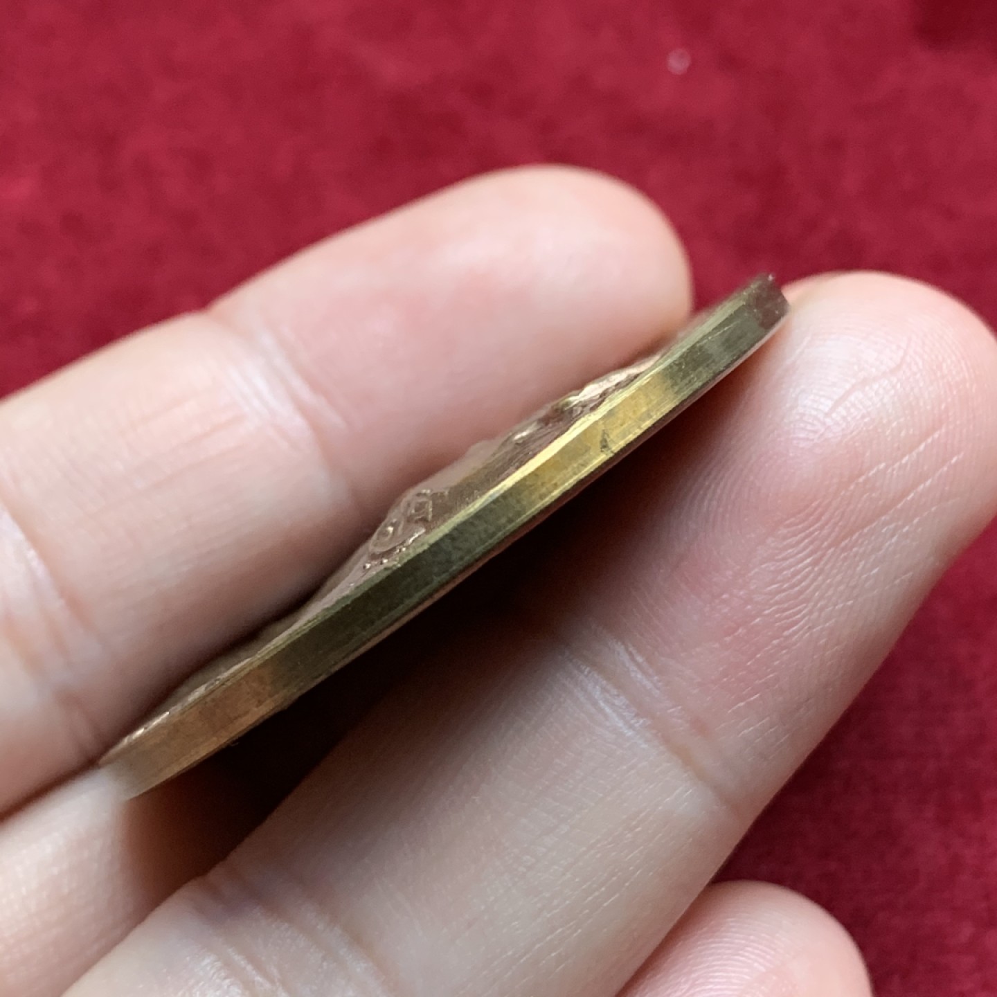 《竞宝斋》第69场-本周日，周一，周四.3场连拍（全场不限金额包邮） 法国 玛丽安娜女神 戎装像 铜章（红铜色） 29.3克 41.5mm  20世纪初