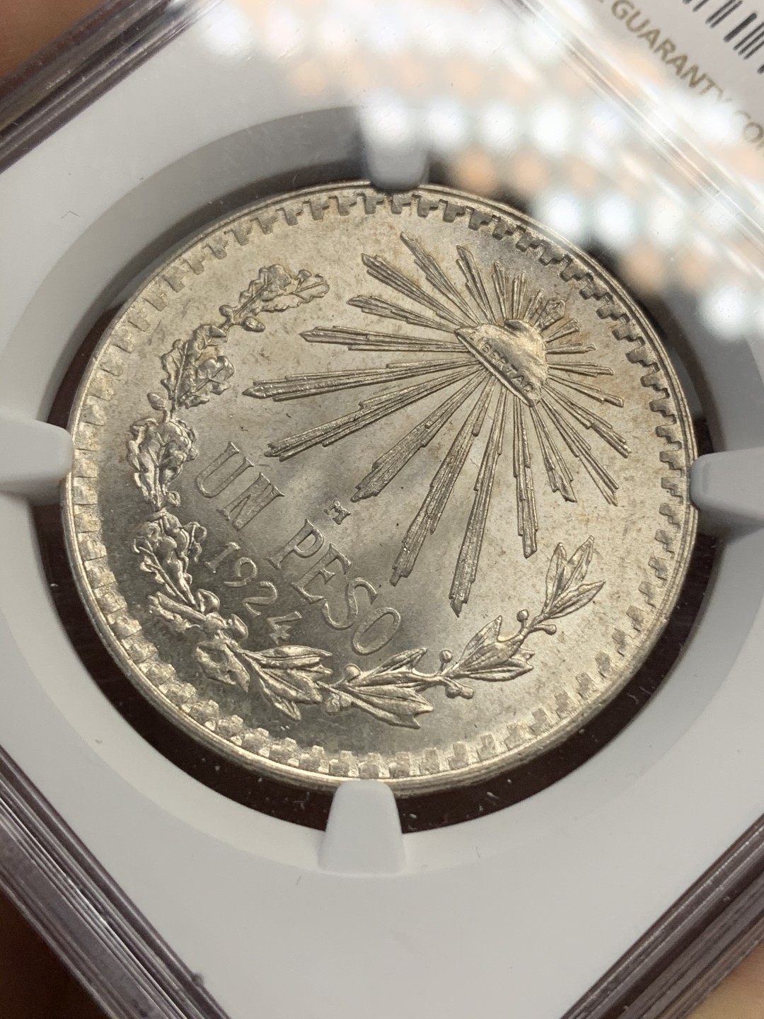 《竞宝斋》第69场-本周日，周一，周四.3场连拍（全场不限金额包邮） NGC-MS65 墨西哥 1924年 鹰洋 大银币 顶级车轮光 非常漂亮