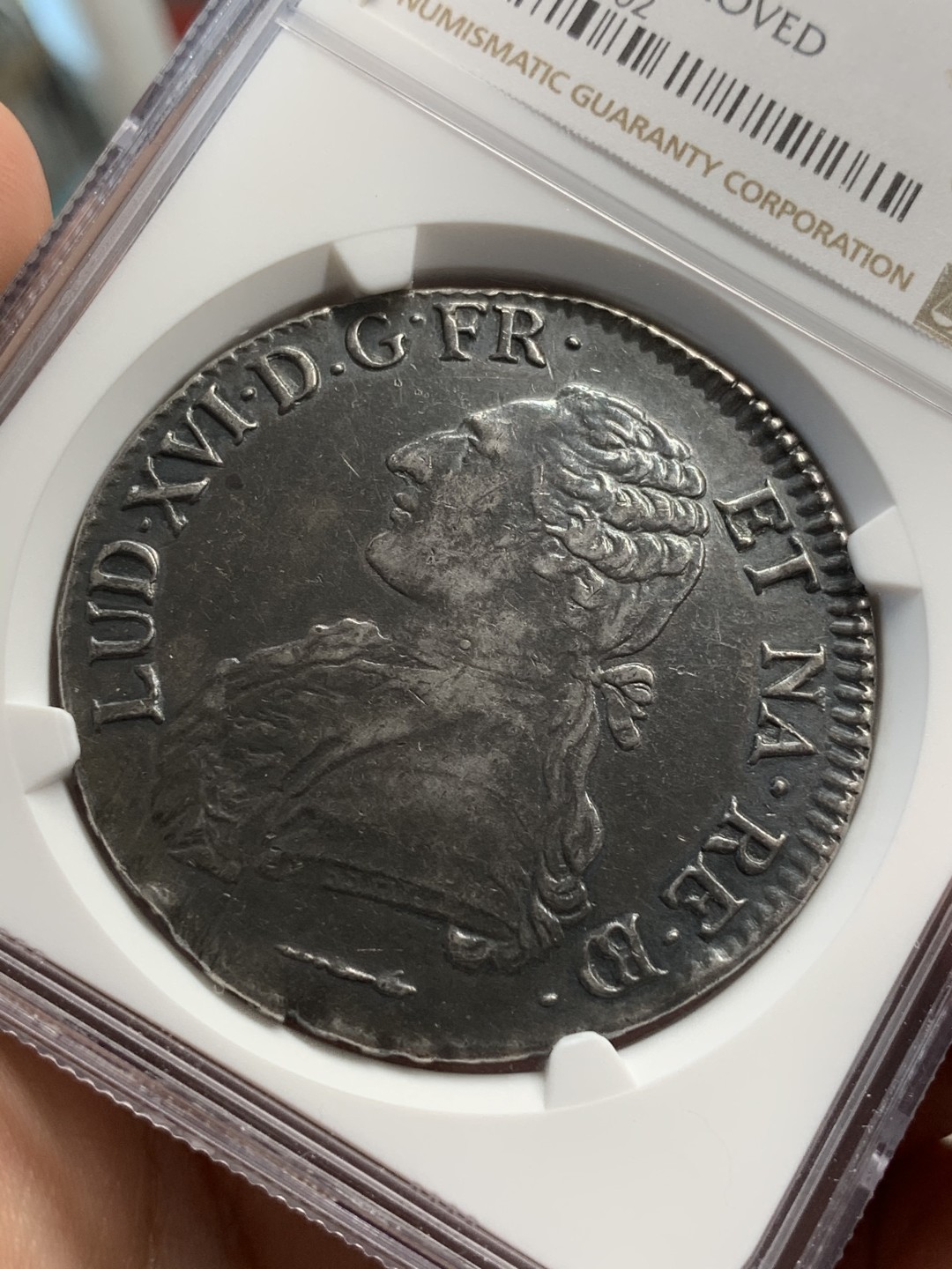 《竞宝斋》第69场-本周日，周一，周四.3场连拍（全场不限金额包邮） NGC XF老包浆 法国 1785年路易十六 埃居 大银币