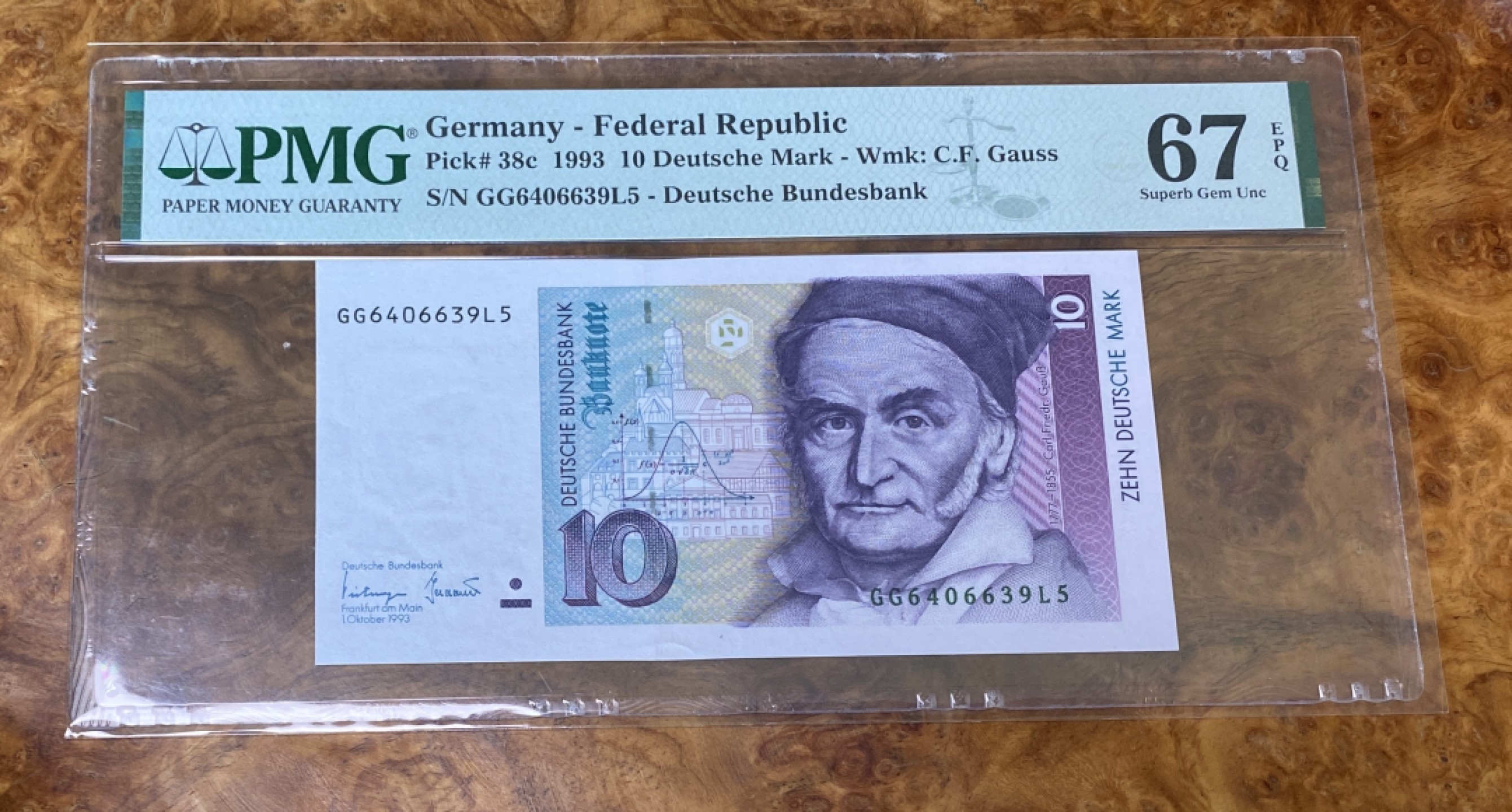 Chase Auction 第15期 - - 民国钞，外钞高分场（2022最后一期） 1993年德国10马克，PMG67分！
