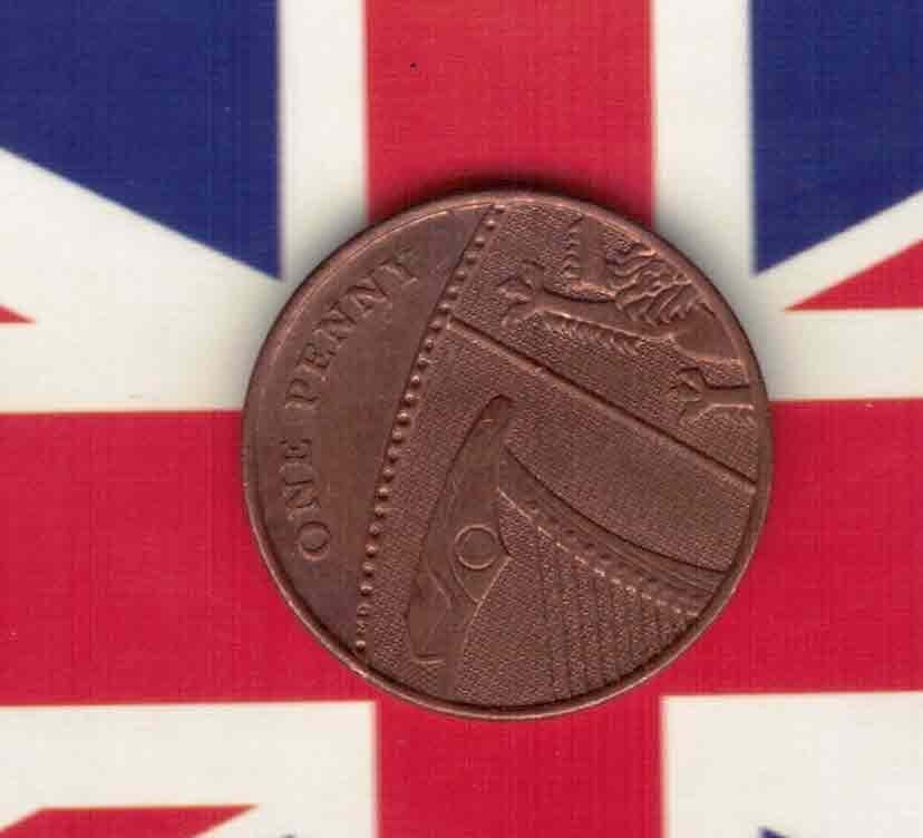 英国2009年1便士 实物如图 