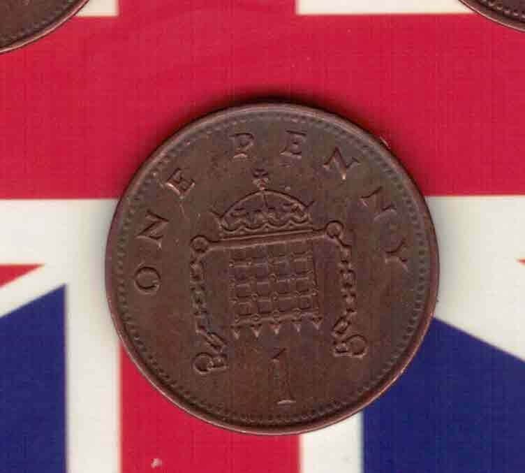 英国2001年1便士 实物如图      