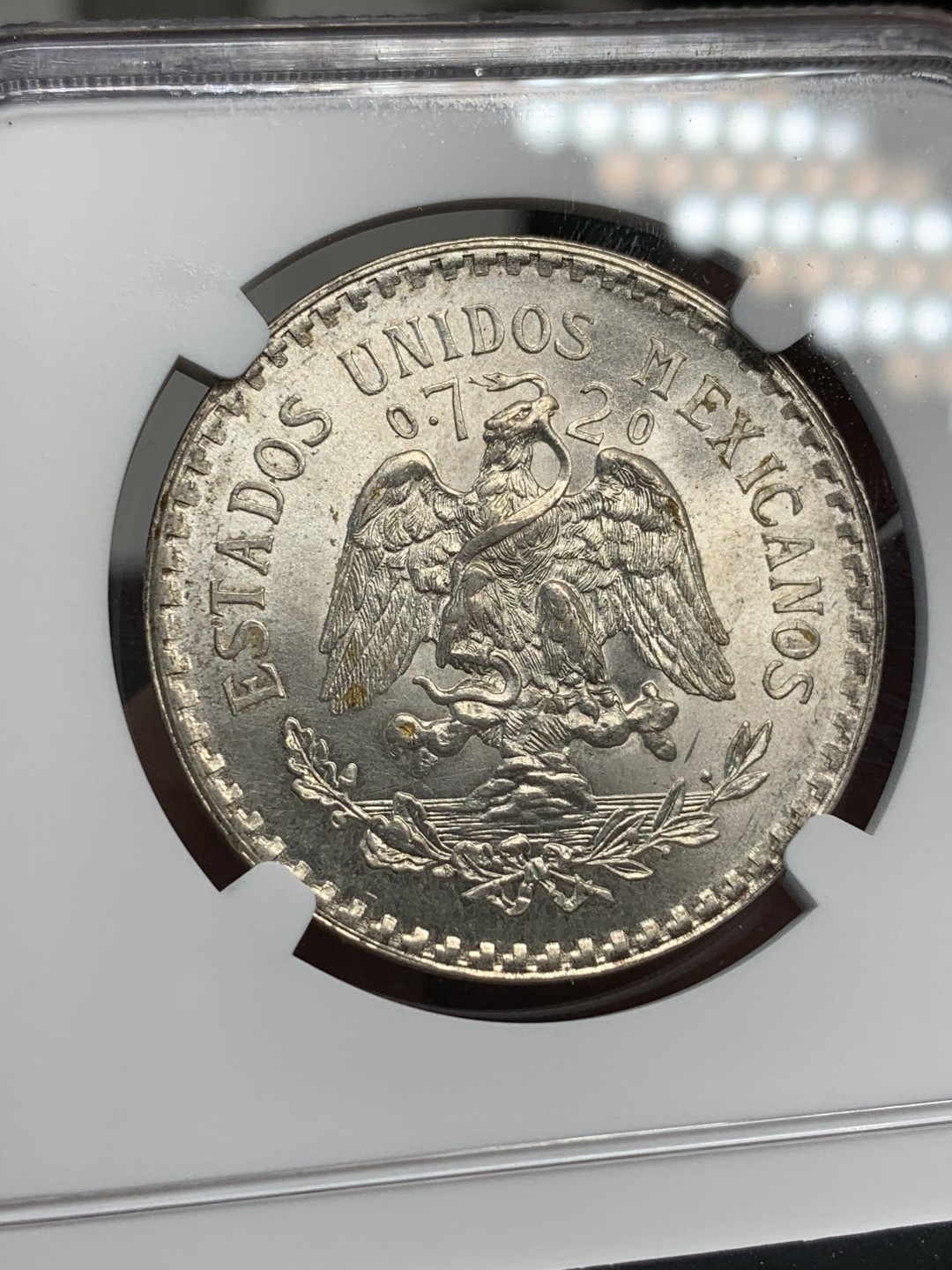 《竞宝斋》第69场-本周日，周一，周四.3场连拍（全场不限金额包邮） NGC-MS65 墨西哥 1924年 鹰洋 大银币 顶级车轮光 非常漂亮