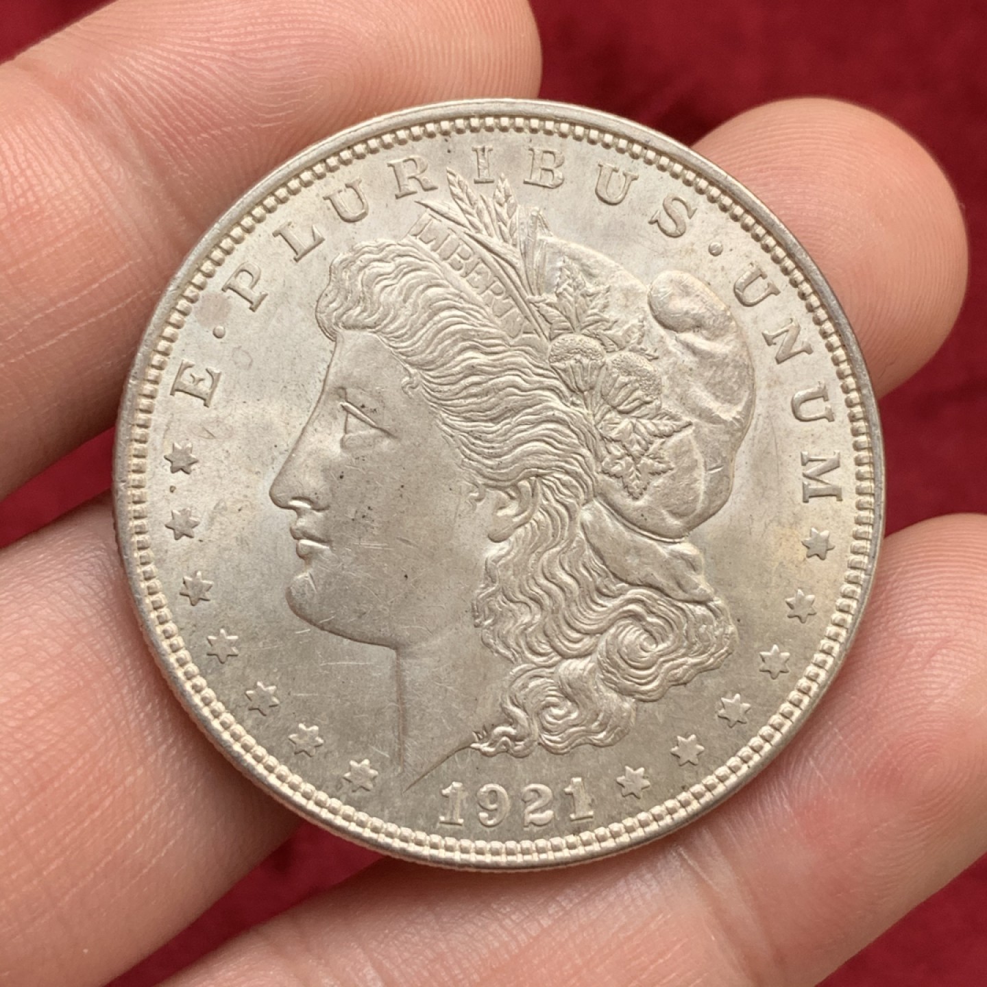 《竞宝斋》第69场-本周日，周一，周四.3场连拍（全场不限金额包邮） 美国摩根1921年 原光好品 可以送评