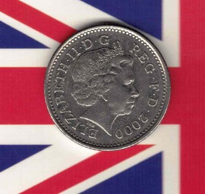 英国2000年10便士 实物如图         - 英国2000年10便士 实物如图        