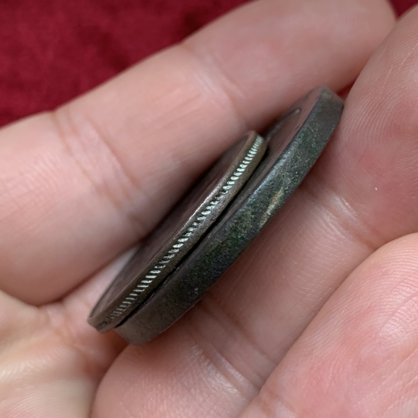 《竞宝斋》第69场-本周日，周一，周四.3场连拍（全场不限金额包邮） 2枚一个  英国乔治三世 1806 1/2便士和1797年1便士 大铜币 一对