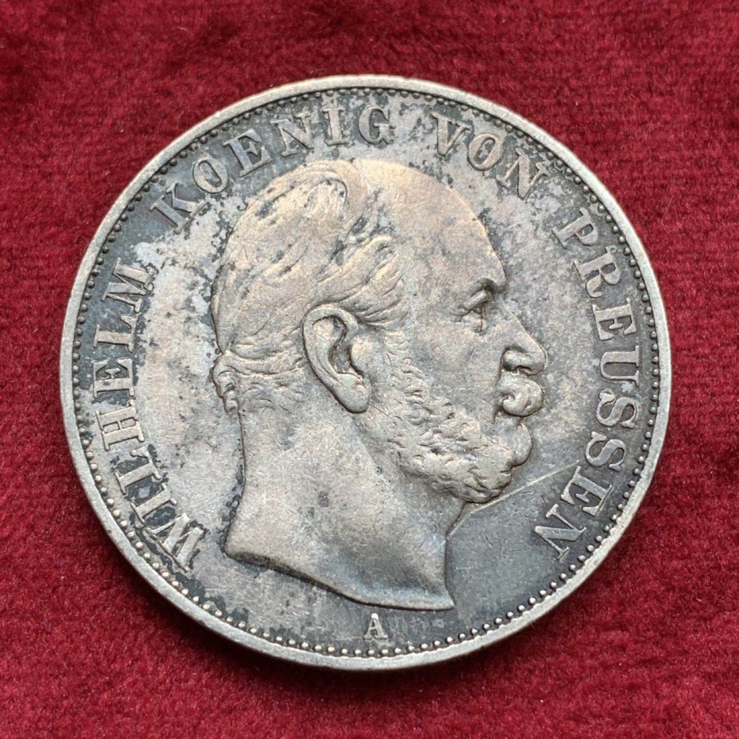 《竞宝斋》第69场-本周日，周一，周四.3场连拍（全场不限金额包邮） 德国普鲁士1871年胜利泰勒 原味包浆 带彩美品