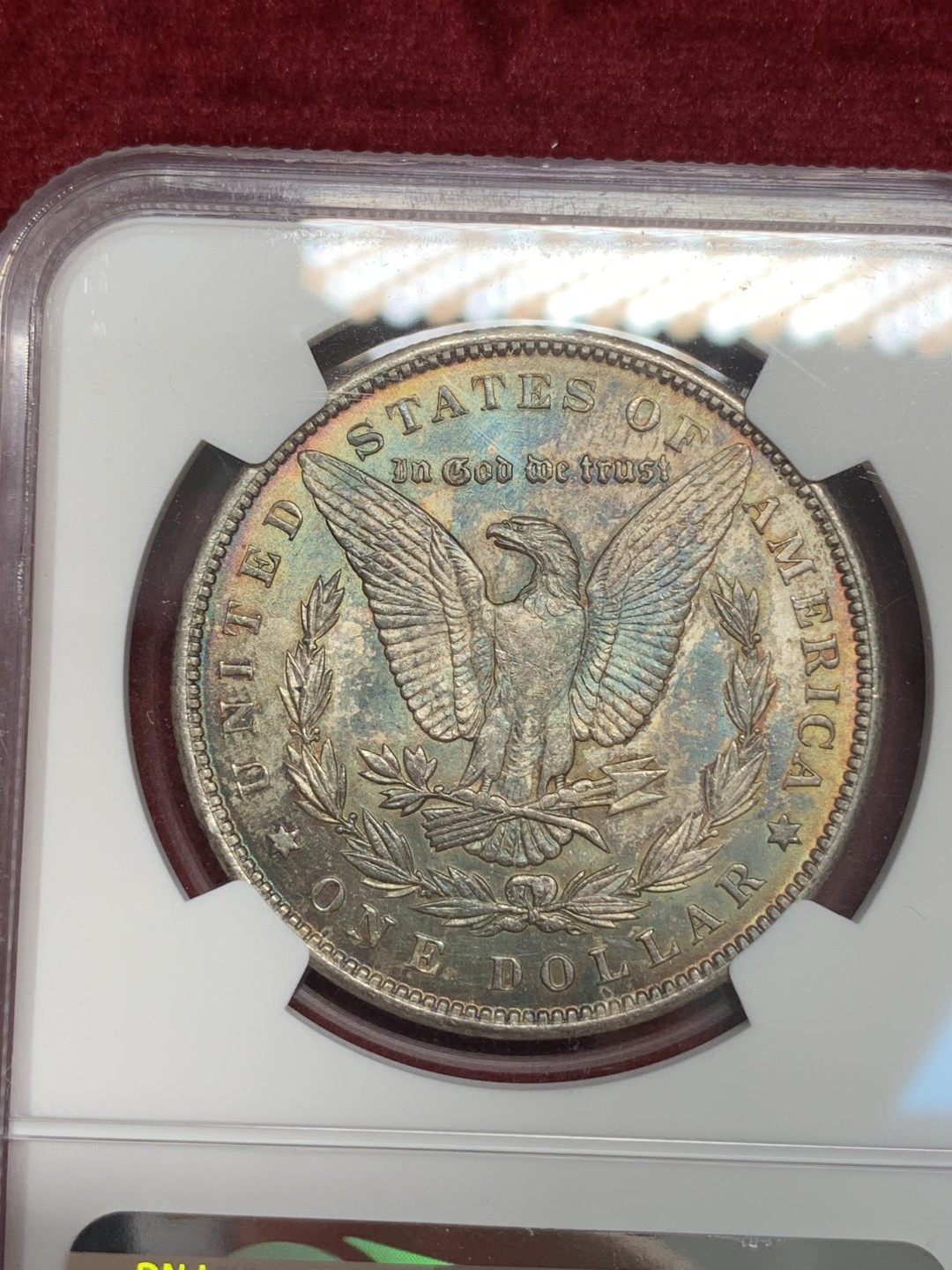 《竞宝斋》第69场-本周日，周一，周四.3场连拍（全场不限金额包邮） NGC UNC 1888年 吉祥好年份 美国摩根一美元银币 费城造币厂 原卷出品 上海NGC错杀 无明显清洗痕迹