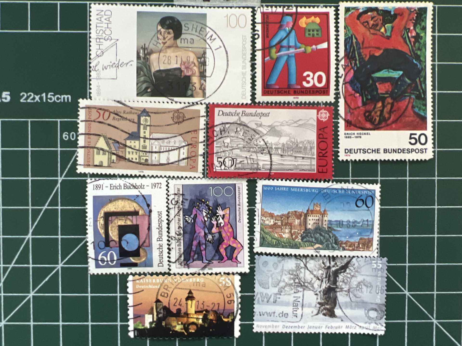 泡泡堂第四十七期  世界硬币纸币邮票专场（无押金，无佣金，捡漏，全场20包邮，偏远地区除外） 德国邮票十张十二