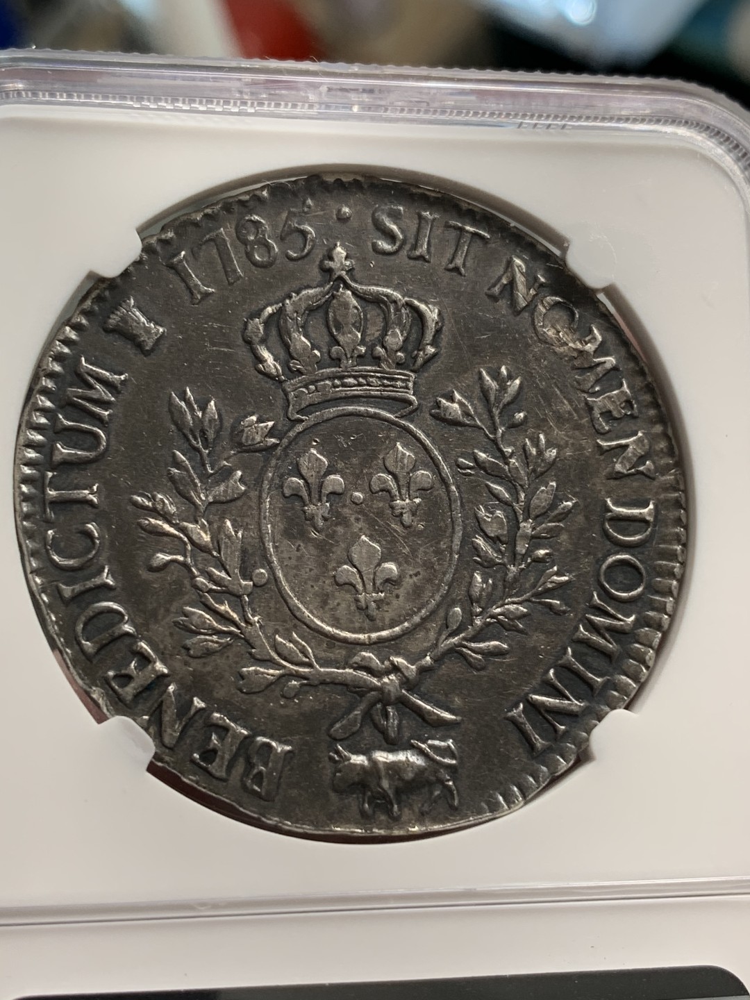 《竞宝斋》第69场-本周日，周一，周四.3场连拍（全场不限金额包邮） NGC XF老包浆 法国 1785年路易十六 埃居 大银币