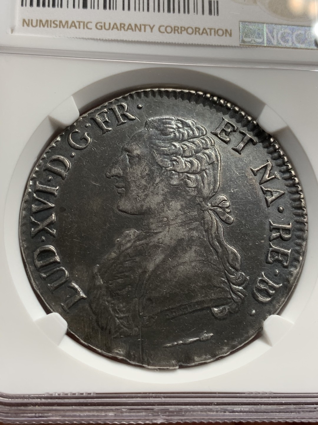 《竞宝斋》第69场-本周日，周一，周四.3场连拍（全场不限金额包邮） NGC XF老包浆 法国 1785年路易十六 埃居 大银币