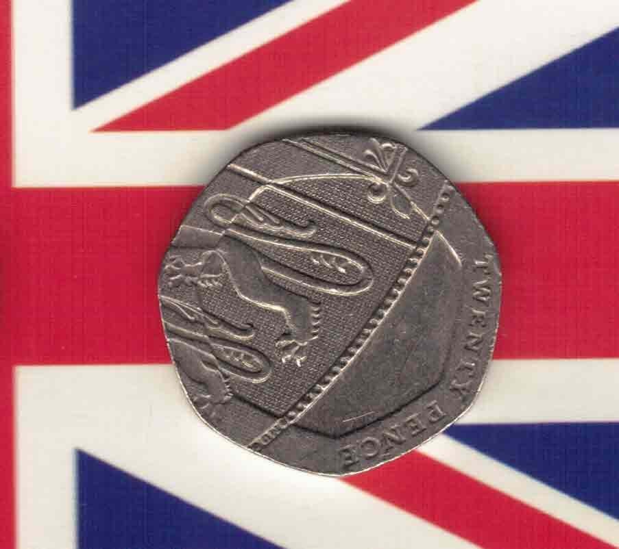 英国2008年20便士 纪念币 实物如图       