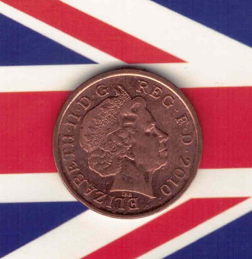 英国2010年1便士 纪念币 实物如图 