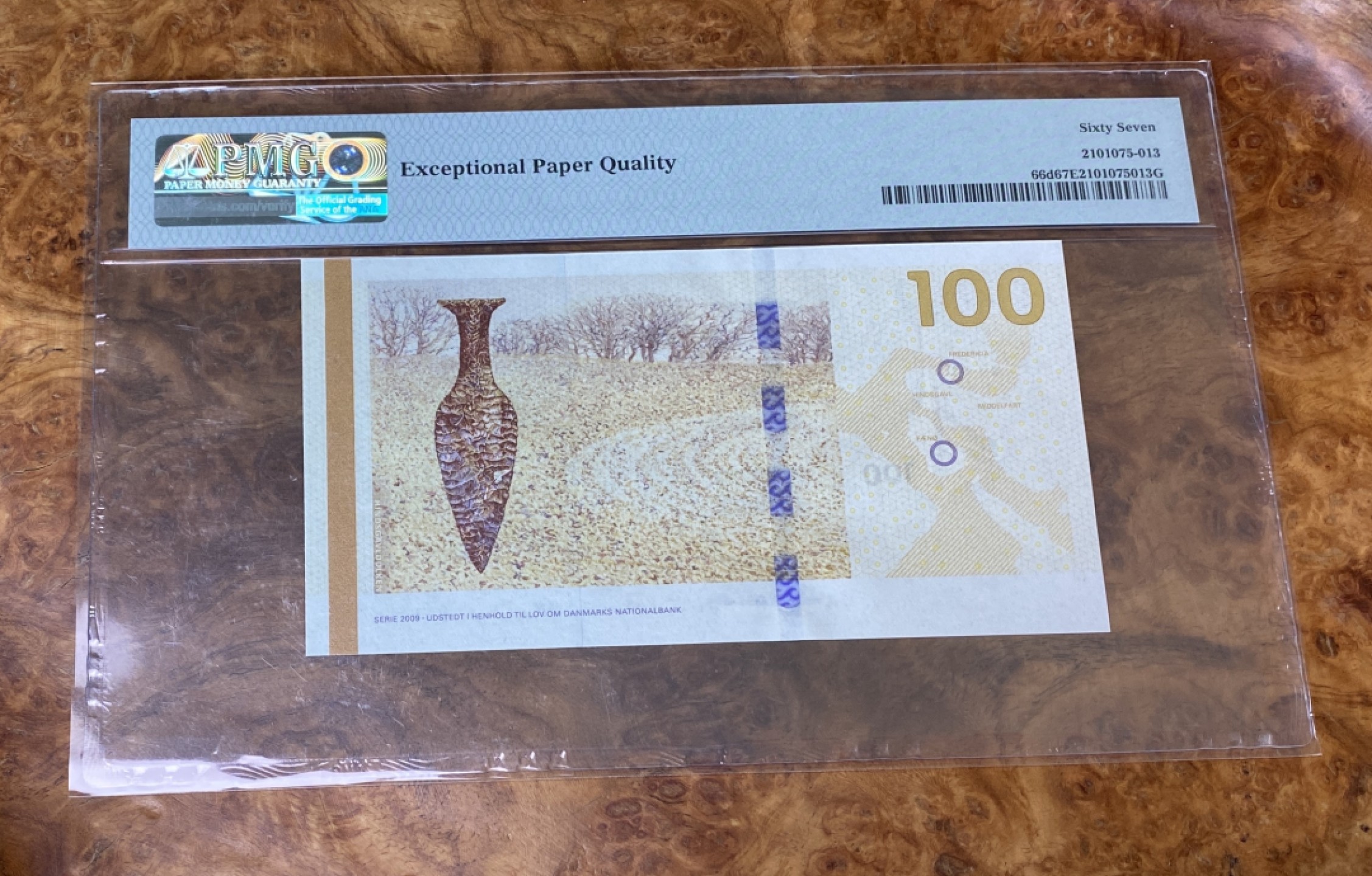 Chase Auction 第15期 - - 民国钞，外钞高分场（2022最后一期） 2015年丹麦100克朗，PMG67分！