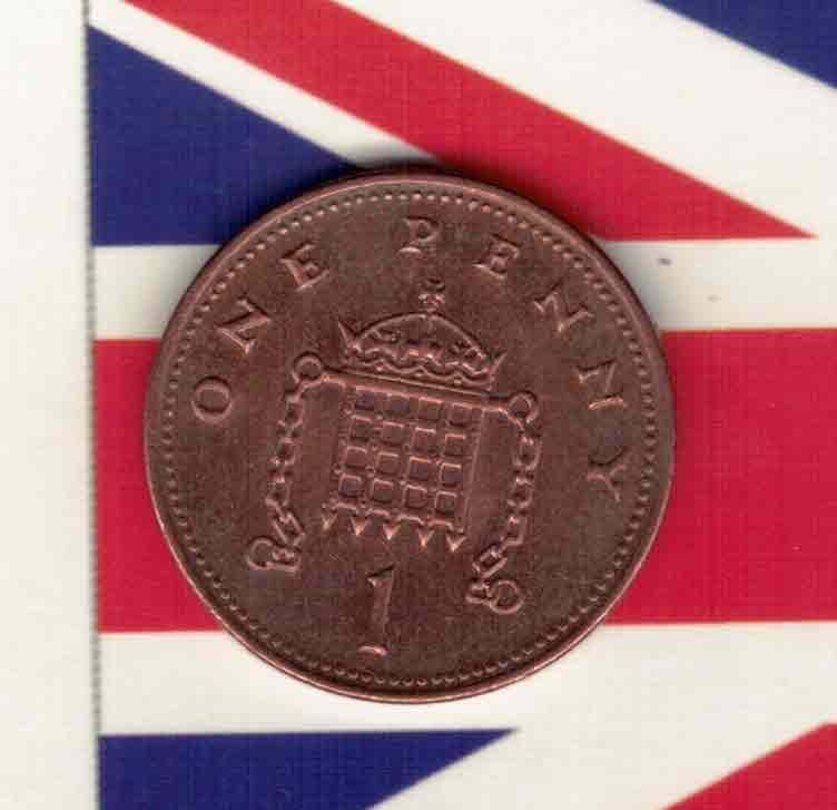 英国2003年1便士 实物如图      