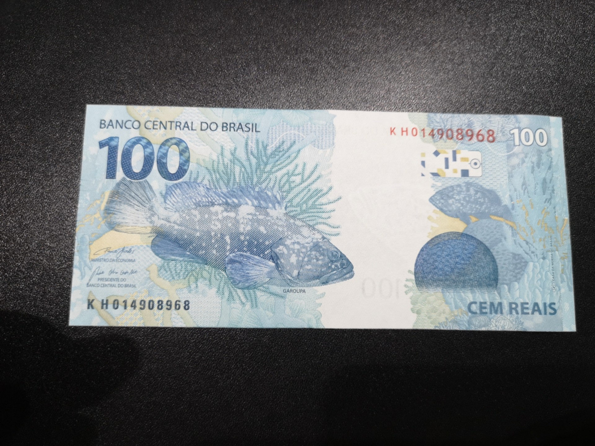 《外钞收藏家》第一百八十六期 2010年巴西100 全新UNC