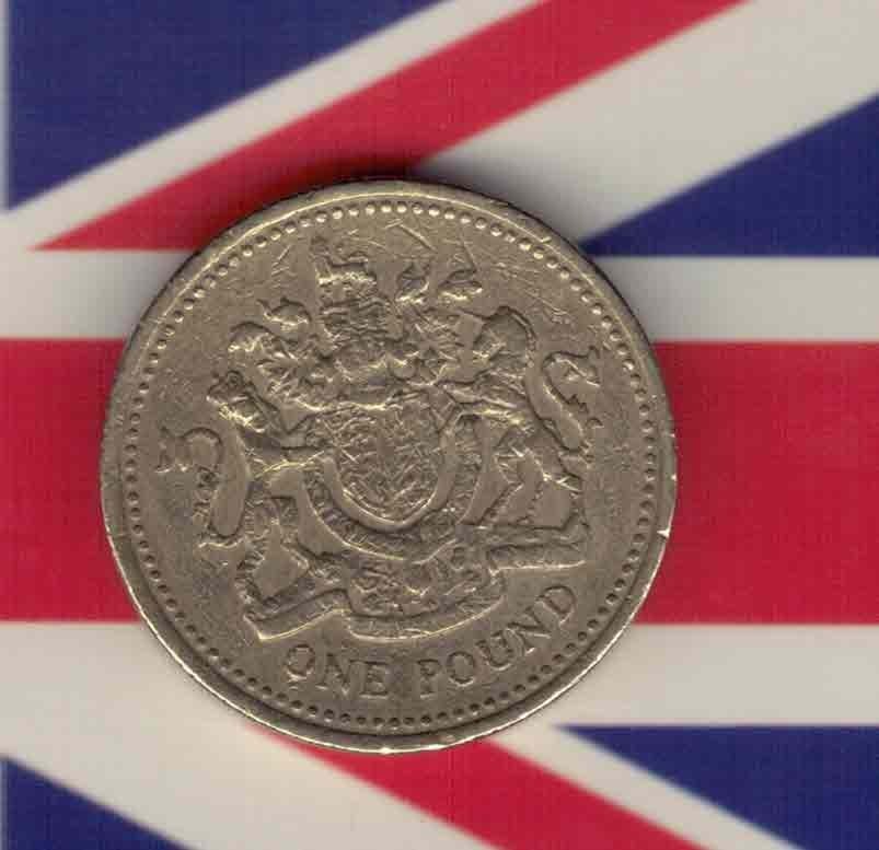 英国1993年1镑 实物如图       