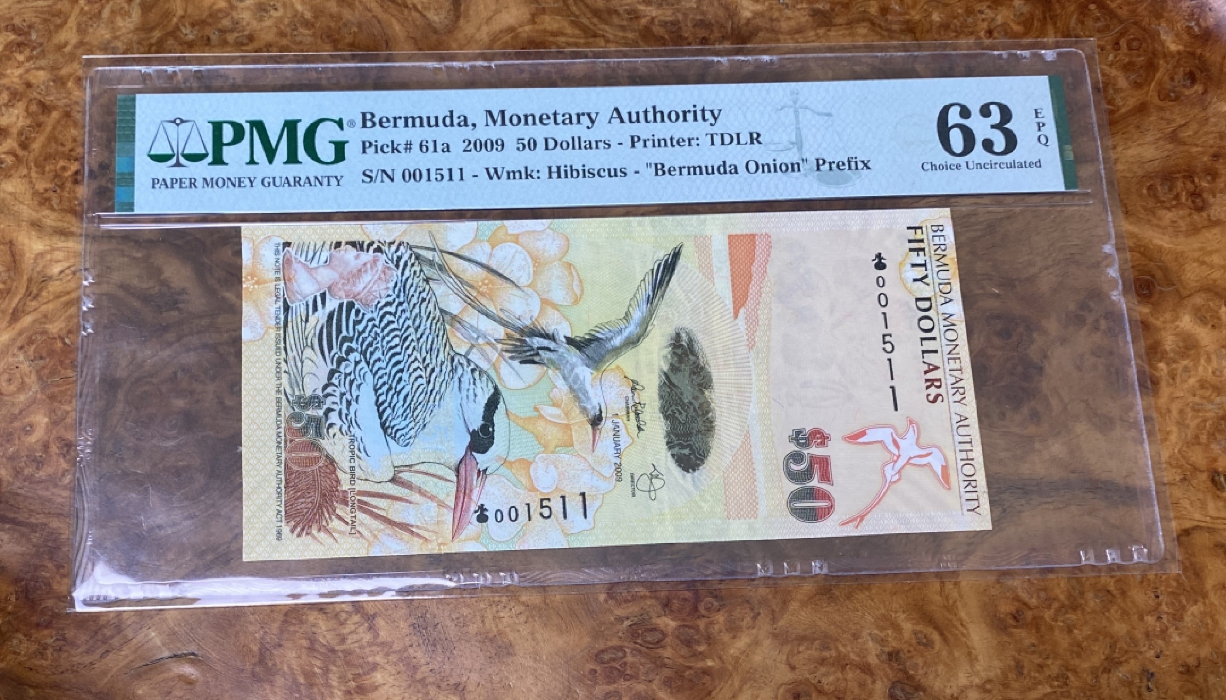 Chase Auction 第15期 - - 民国钞，外钞高分场（2022最后一期） 2009年百慕大50元，PMG63分！