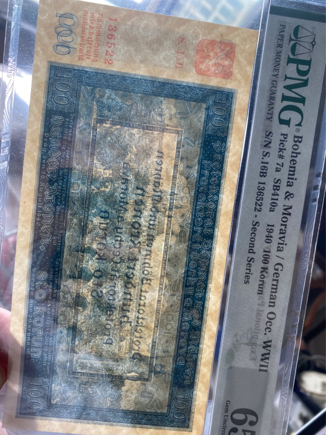 收藏联盟Quantum Auction 第172期拍卖 今晚七点 风口品种 民国高分不容错过 德占波西米亚100克朗 PMG65E