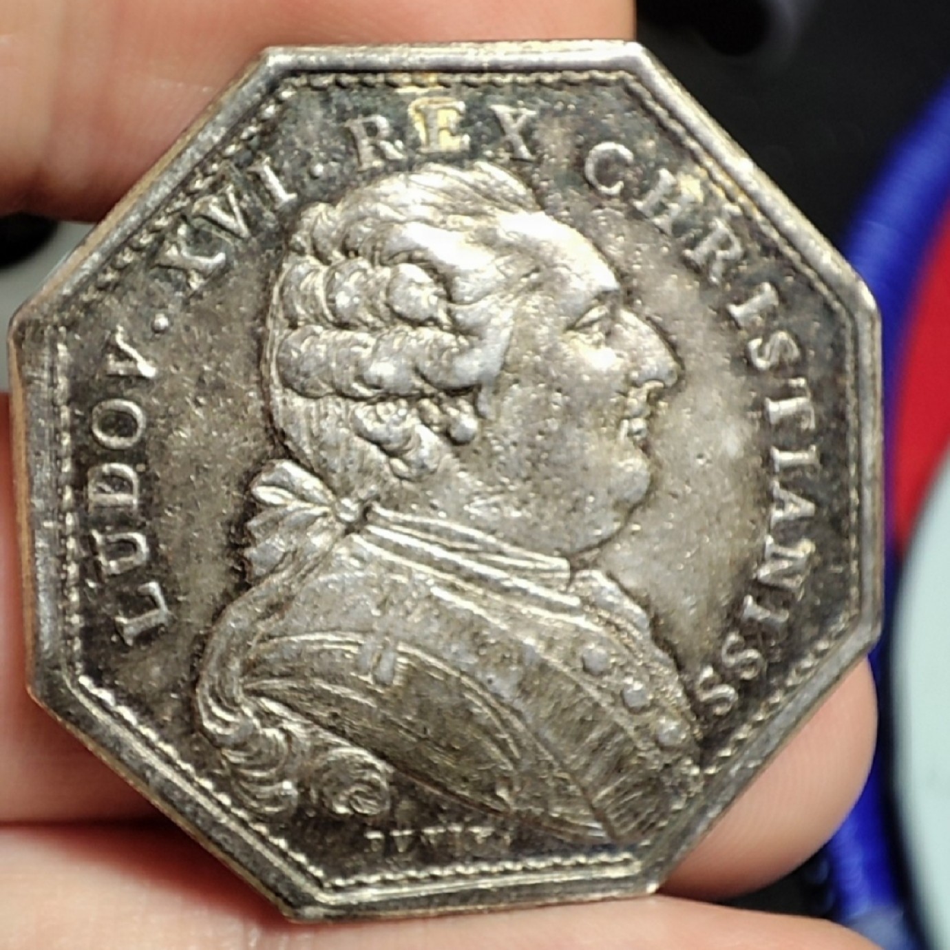 gush小明220705 法国路易十六八角银章1785年