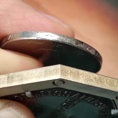 gush小明220705 法国八角银章吊坠商业保护神墨丘利 925银手工镶嵌