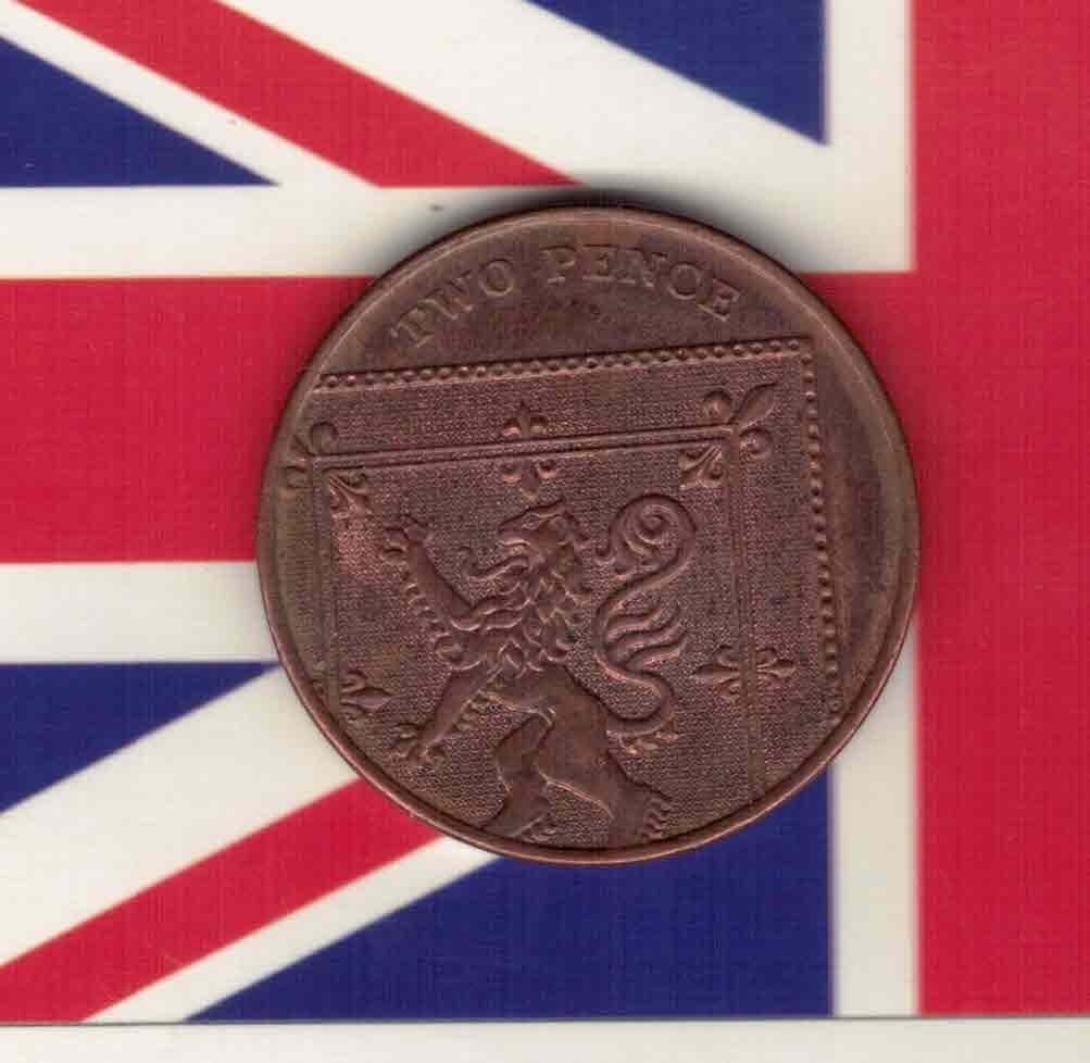 英国2008年2便士 纪念币 实物图 