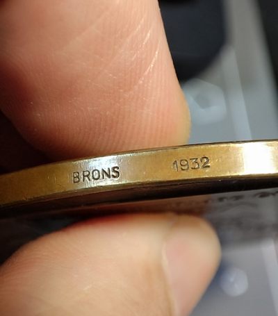 gush小明220705 瑞典1932共济会纪念铜章