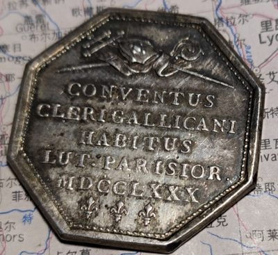 gush小明220705 法国八角银章路易十六1780年