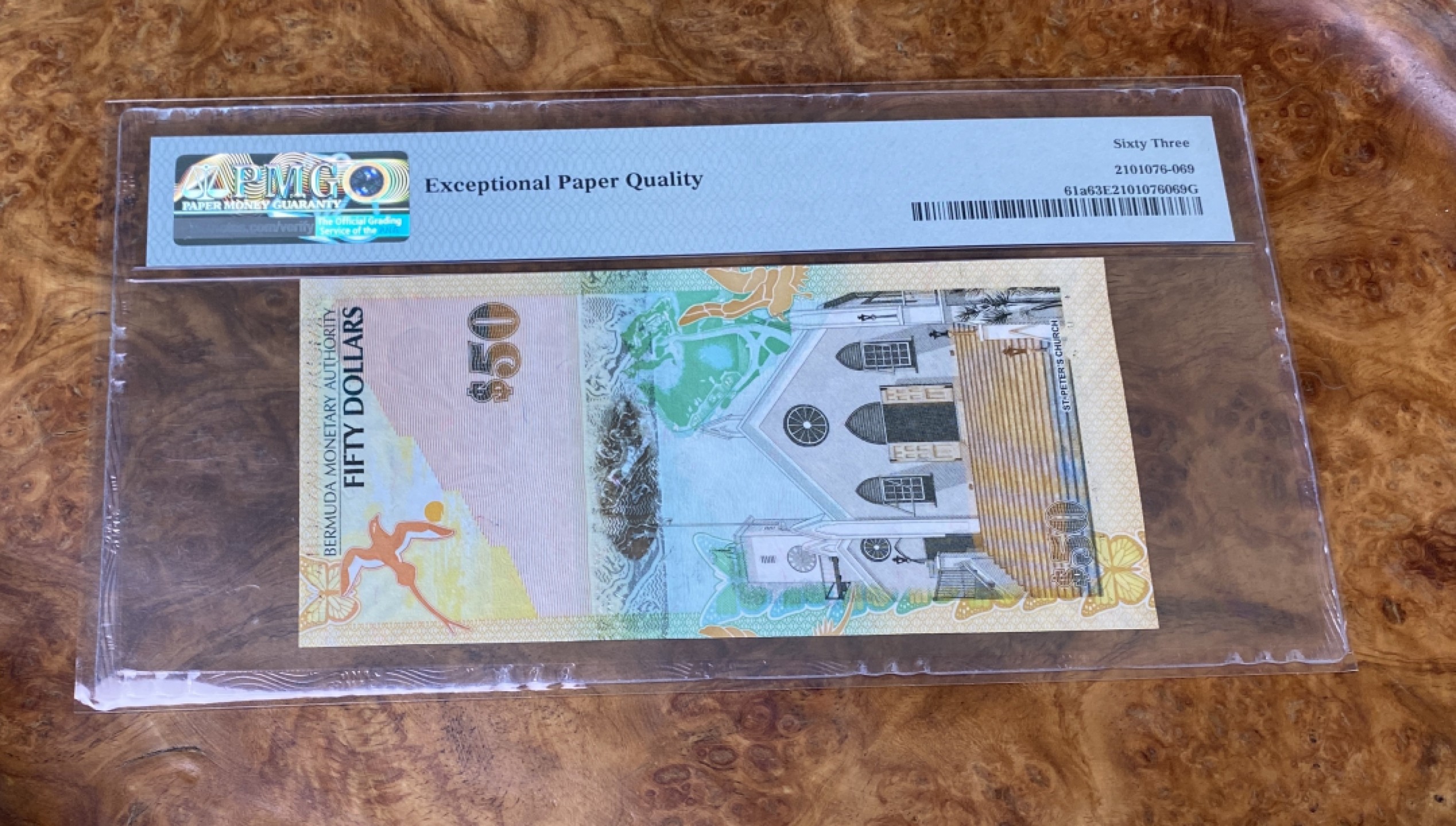 Chase Auction 第15期 - - 民国钞，外钞高分场（2022最后一期） 2009年百慕大50元，PMG63分！