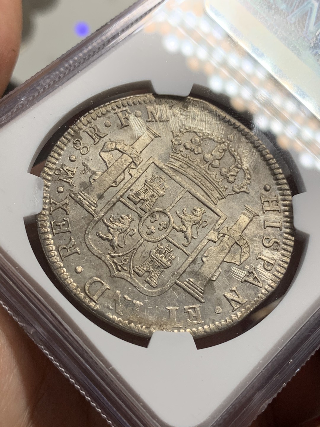 《竞宝斋》西.葡及其殖民地国家专场-第70场（全场不限金额包邮） NGC-UNCD  墨西哥 卡洛斯四世 1797年 8里亚尔大银币  打制好 性价比高