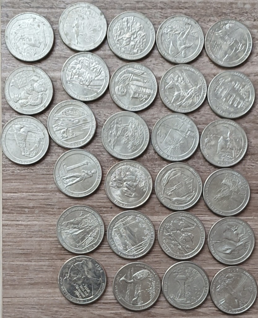 泡泡堂第三十五期  世界硬币纪念章专场（无押金，无佣金，捡漏，全场20包邮，偏远地区除外） 美国不同公园币27个