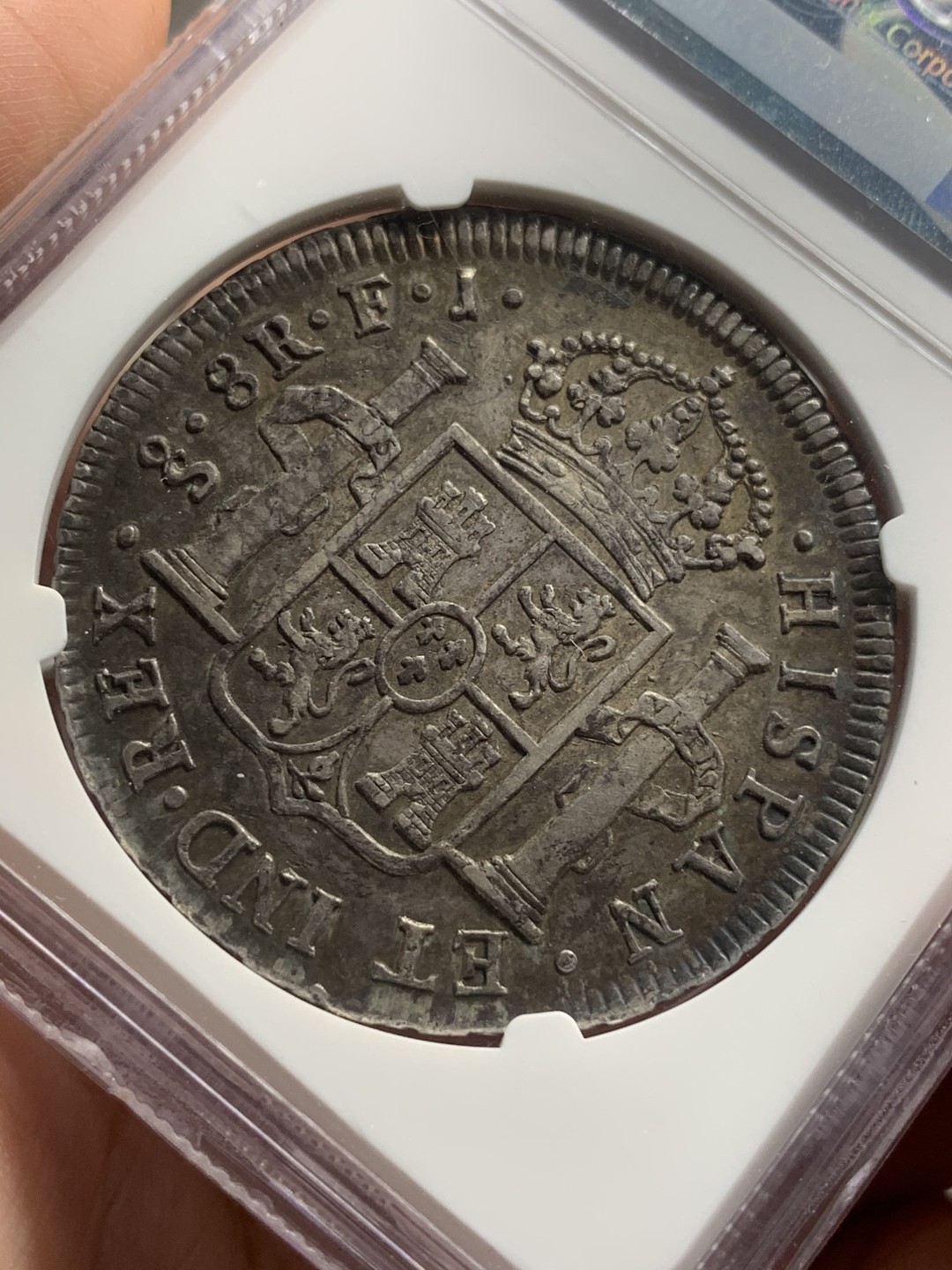 《竞宝斋》西.葡及其殖民地国家专场-第70场（全场不限金额包邮） NGC-XF45 智利！费迪南七世 1812年 8R双柱大银币 双柱易得 智利难求