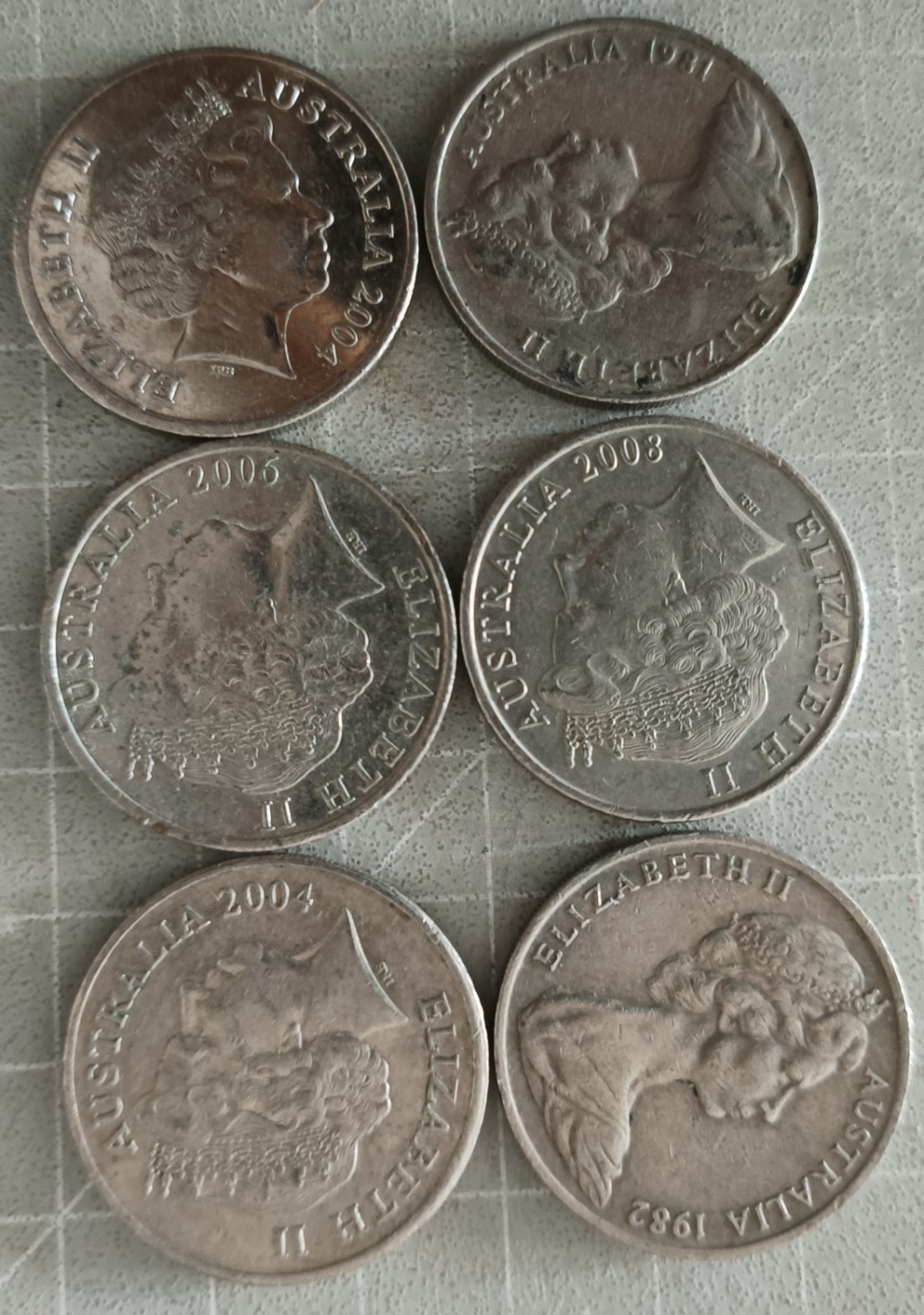 泡泡堂第三十五期  世界硬币纪念章专场（无押金，无佣金，捡漏，全场20包邮，偏远地区除外） 澳大利亚20分六个