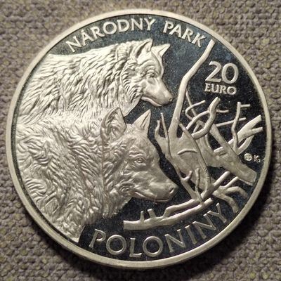 0起1加-纯粹捡漏拍-96场包邮 - 斯洛伐克2010年20欧元普雷绍夫国家公园精制纪念银币