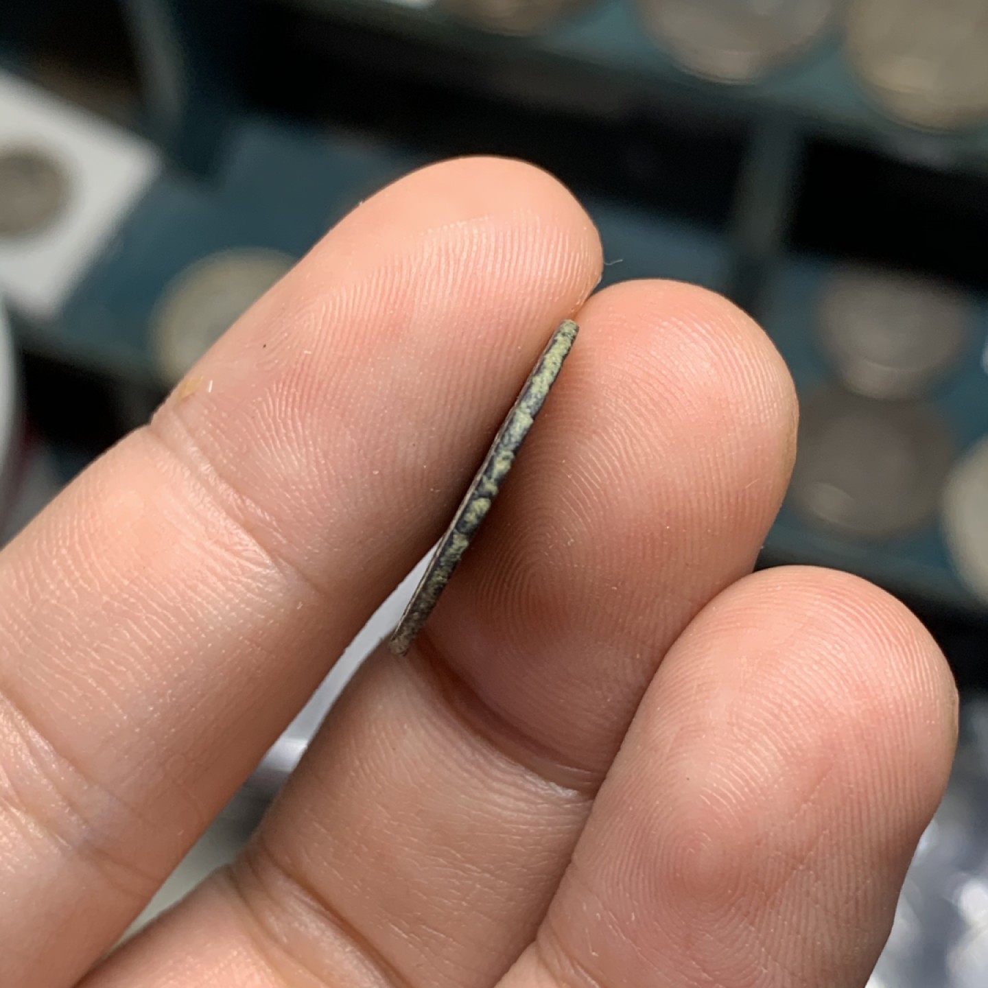 《竞宝斋》西.葡及其殖民地国家专场-第70场（全场不限金额包邮） 超高细节 西班牙 1777年 卡洛斯三世 2M铜币 原味包浆 恰到好处的显示 打制剧中 人像完整