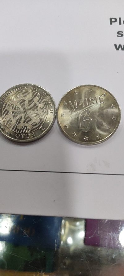 2欧元纪念币法国图品铁络和13区纪念币 - 2欧元纪念币法国图品铁络和13区纪念币