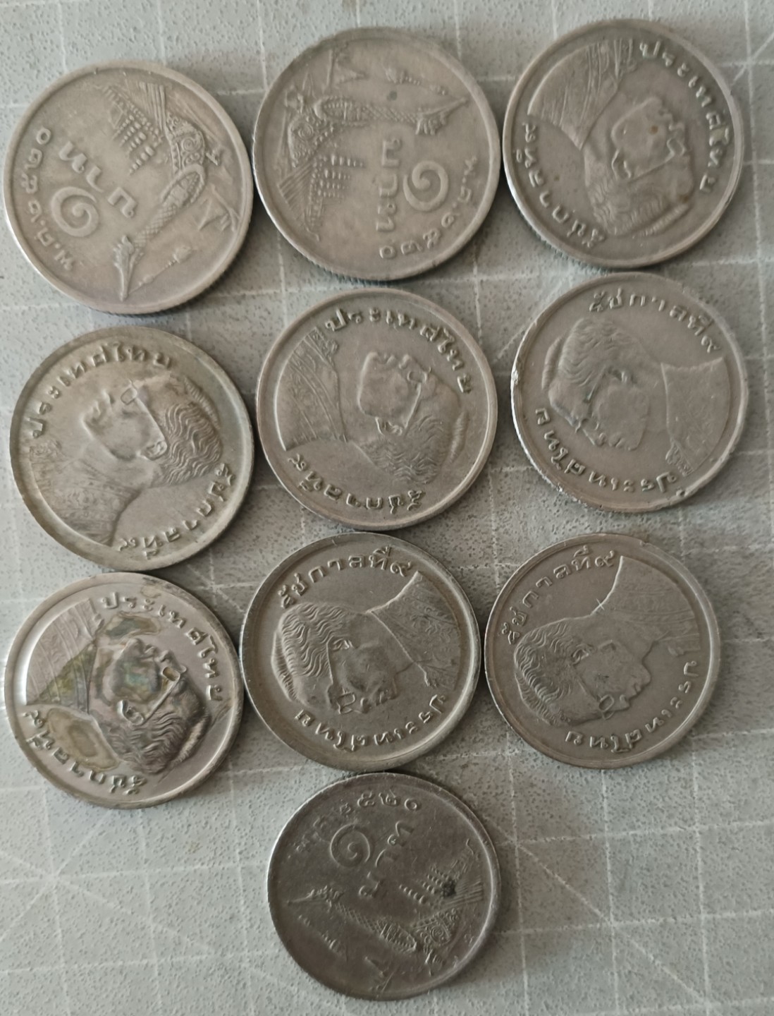 泡泡堂第十四期   世界硬币专场 泰国老版龙船大一铢十个