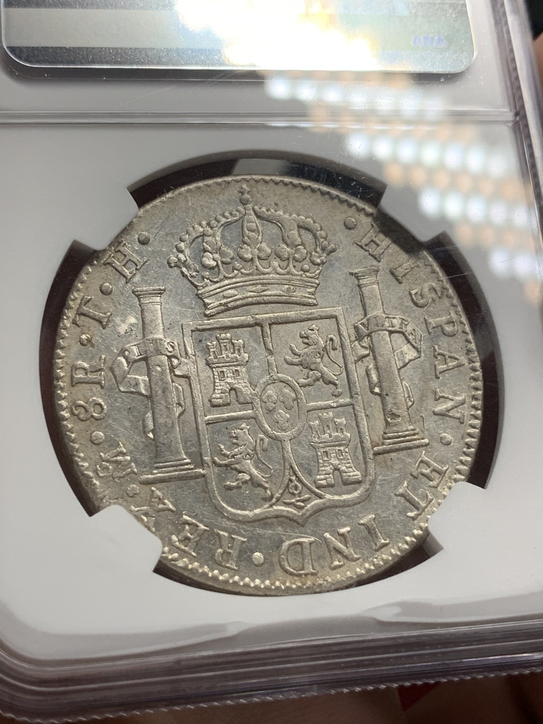 《竞宝斋》西.葡及其殖民地国家专场-第70场（全场不限金额包邮） NGC-AUD 墨西哥双柱 卡洛斯四世 1808年 大银币 状态不错 性价比高