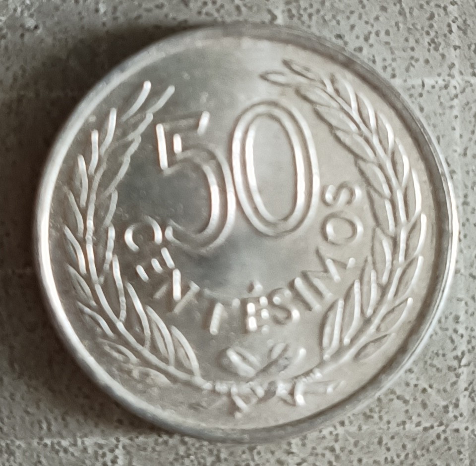 泡泡堂第二十三期  世界硬币邮票纪念章专场（全场20包邮） 乌拉圭1965年50c