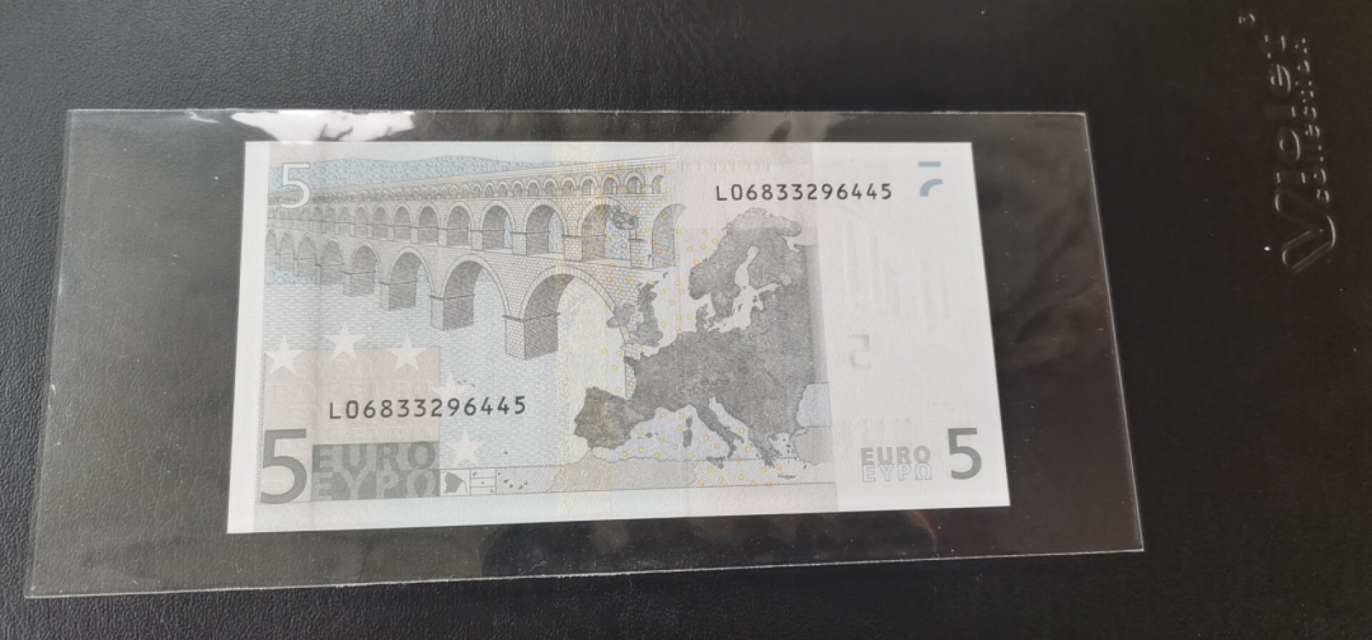 欧盟纸币Euro L冠芬兰版一签5欧元纸币 全新UNC