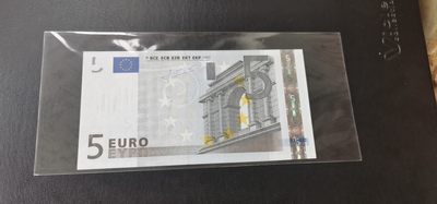 欧盟纸币 Euro二签5欧元纸币 U冠法国版 全新UNC - 欧盟纸币 Euro二签5欧元纸币 U冠法国版 全新UNC