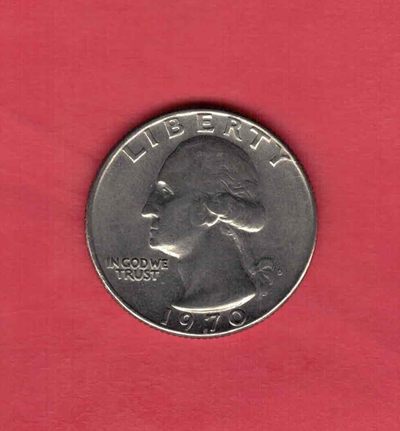 美国1970年25分 1/4元 流通品          - 美国1970年25分 1/4元 流通品         