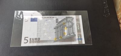 欧盟纸币Euro 一签5欧元纸币 M冠葡萄牙版 全新UNC - 欧盟纸币Euro 一签5欧元纸币 M冠葡萄牙版 全新UNC