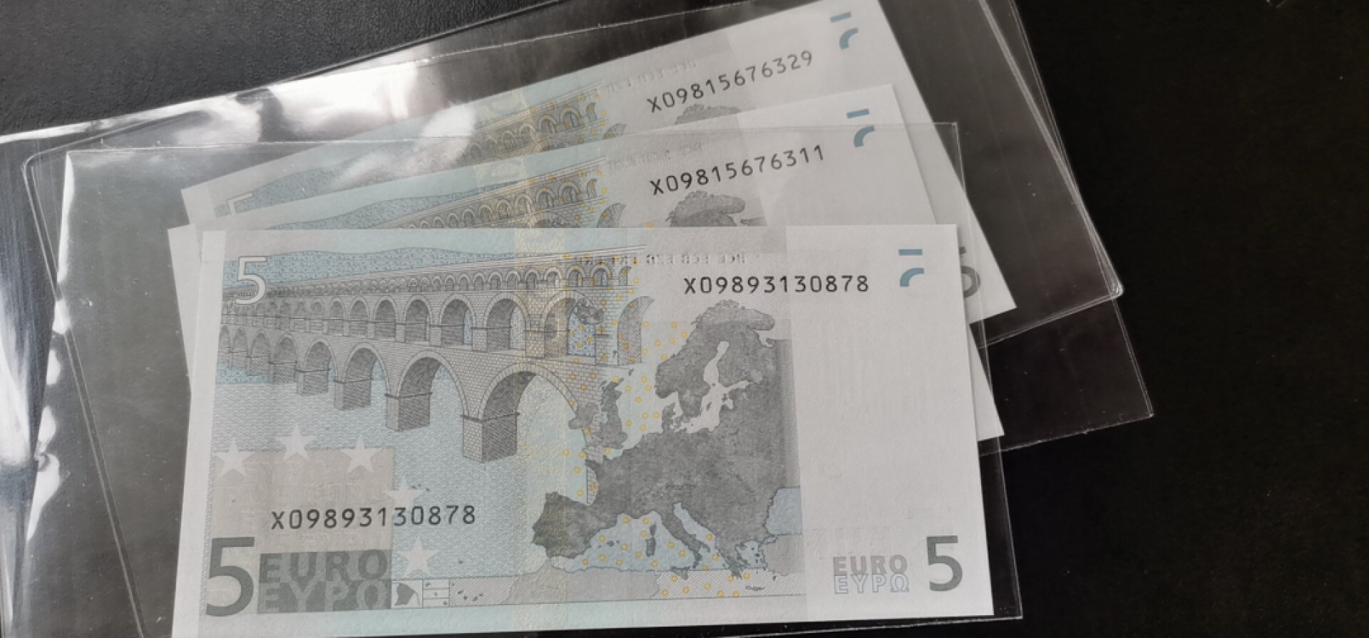 欧盟纸币 Euro 一签5欧元纸币X冠德国版全新UNC